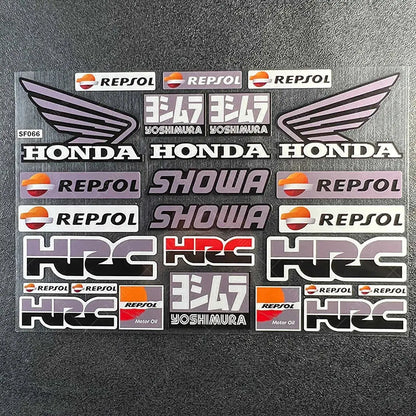 Honda Sticker Seti | HRC & Kanat Logo Paketi | Sticker Master - Sticker Master