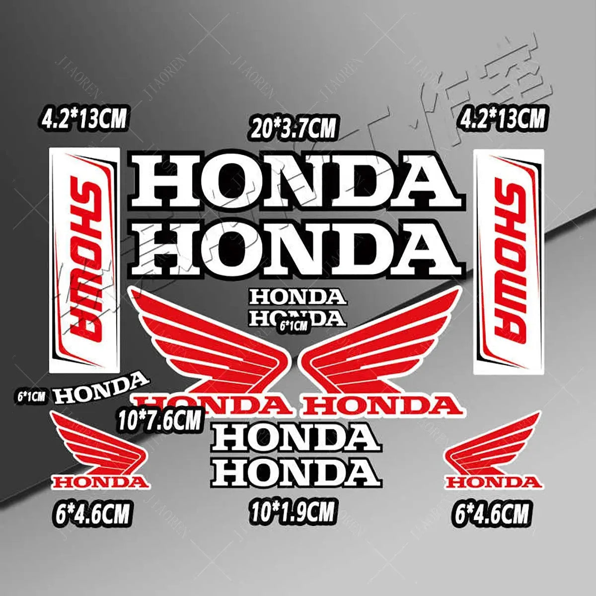 Honda Sticker Seti | HRC & Kanat Logo Paketi | Sticker Master - Sticker Master