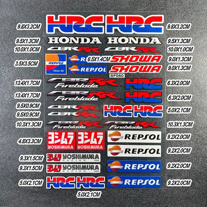 Honda Sticker Seti | HRC & Kanat Logo Paketi | Sticker Master - Sticker Master