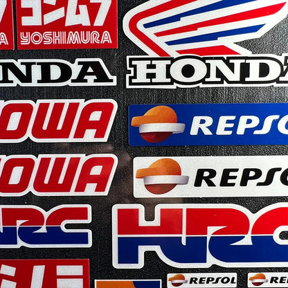 Honda Sticker Seti | HRC & Kanat Logo Paketi | Sticker Master - Sticker Master