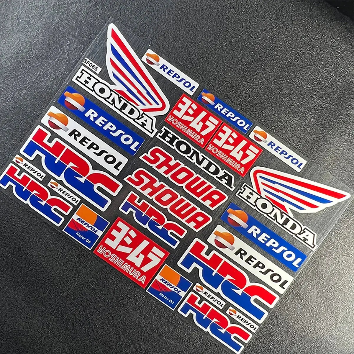Honda Sticker Seti | HRC & Kanat Logo Paketi | Sticker Master - Sticker Master