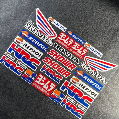 Honda Sticker Seti | HRC & Kanat Logo Paketi | Sticker Master - Sticker Master