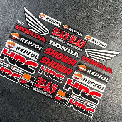 Honda Sticker Seti | HRC & Kanat Logo Paketi | Sticker Master - Sticker Master