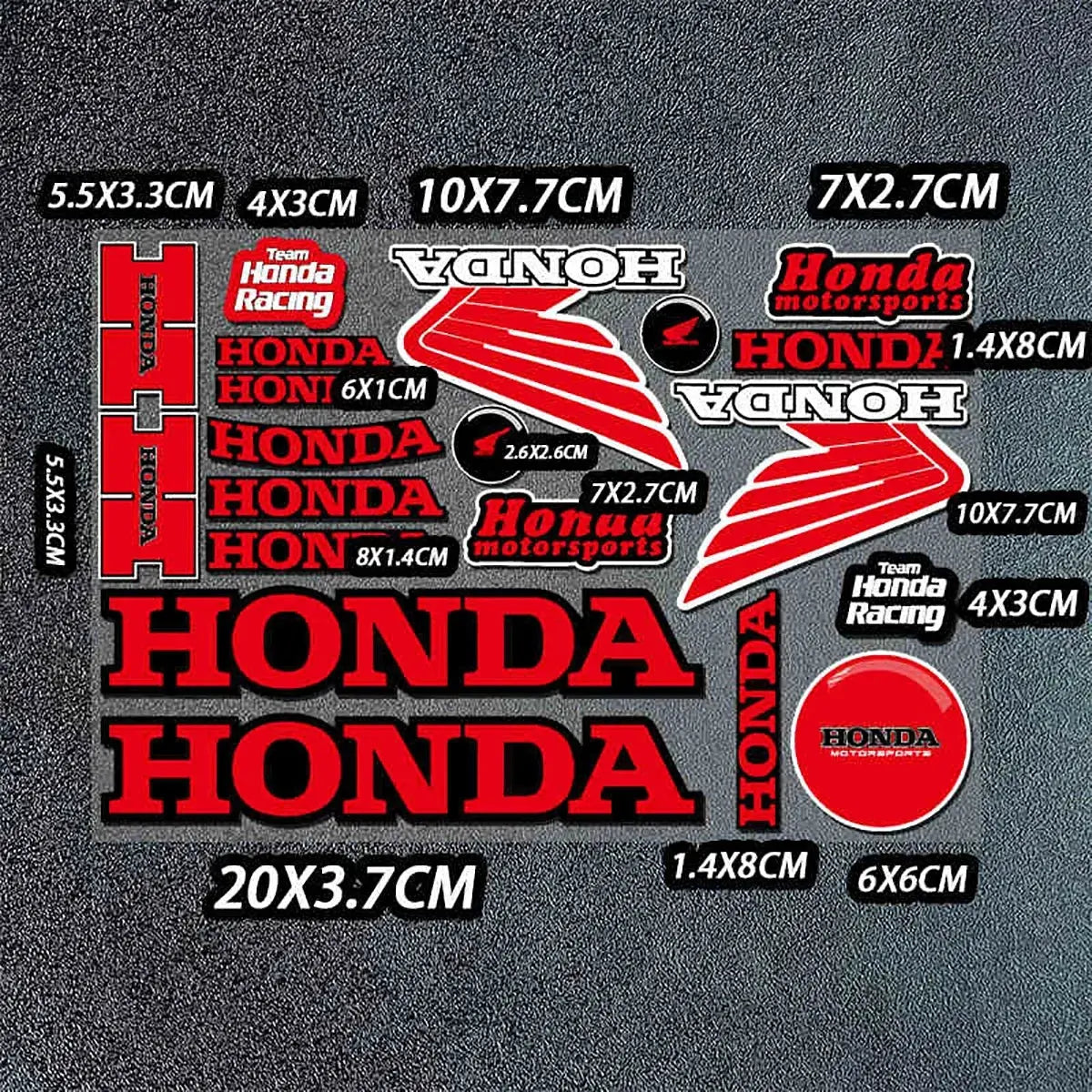Honda Sticker Seti | HRC & Kanat Logo Paketi | Sticker Master - Sticker Master