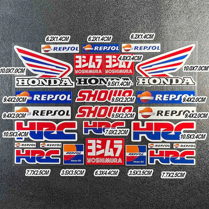 Honda Sticker Seti | HRC & Kanat Logo Paketi | Sticker Master - Sticker Master