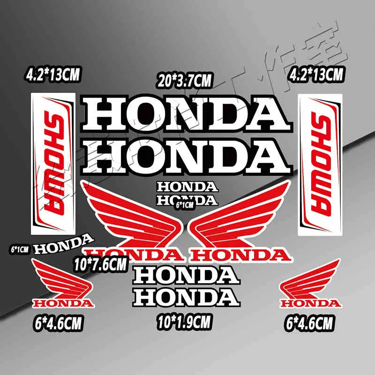 Honda Sticker Seti | HRC & Kanat Logo Paketi | Sticker Master - Sticker Master