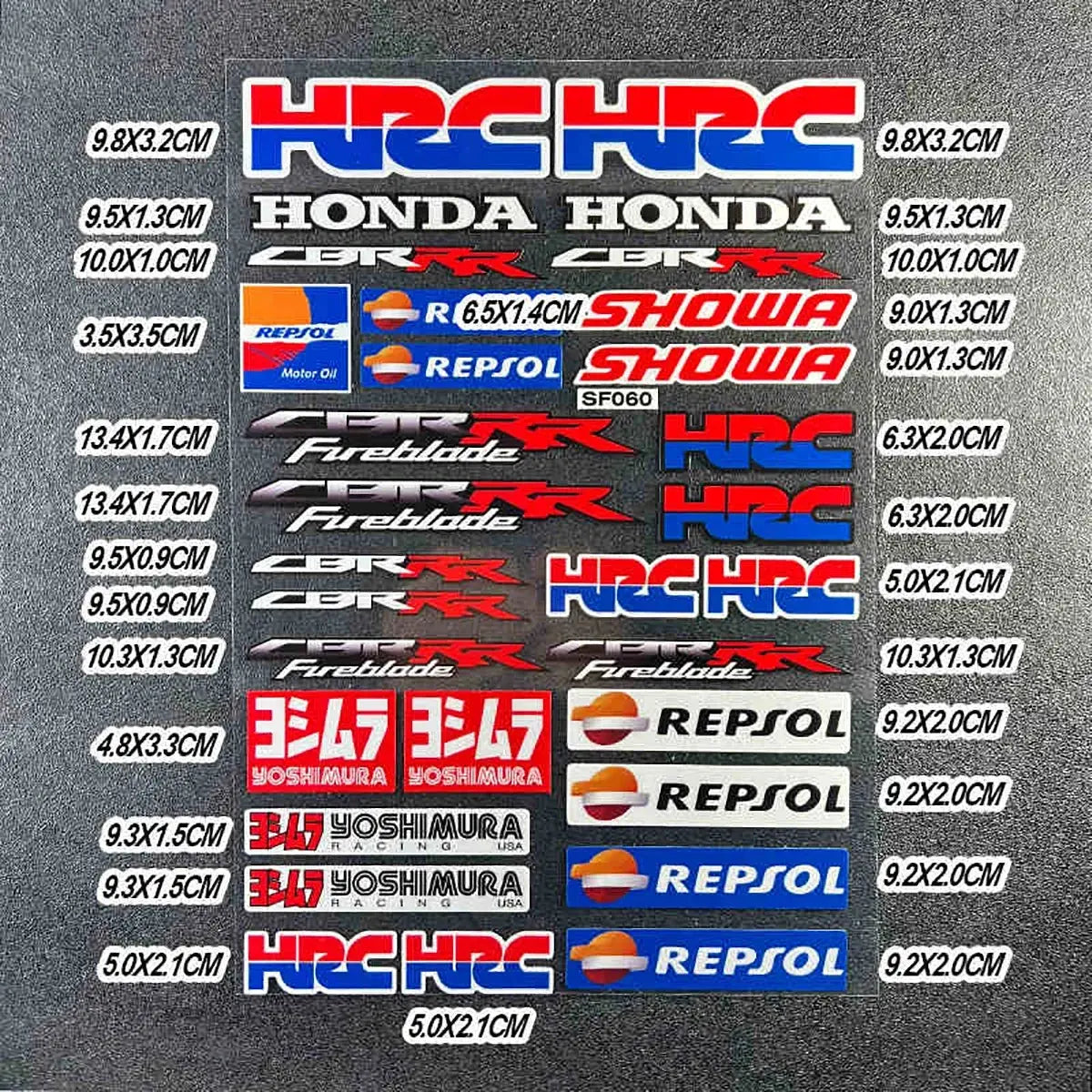 Honda Sticker Seti | HRC & Kanat Logo Paketi | Sticker Master - Sticker Master