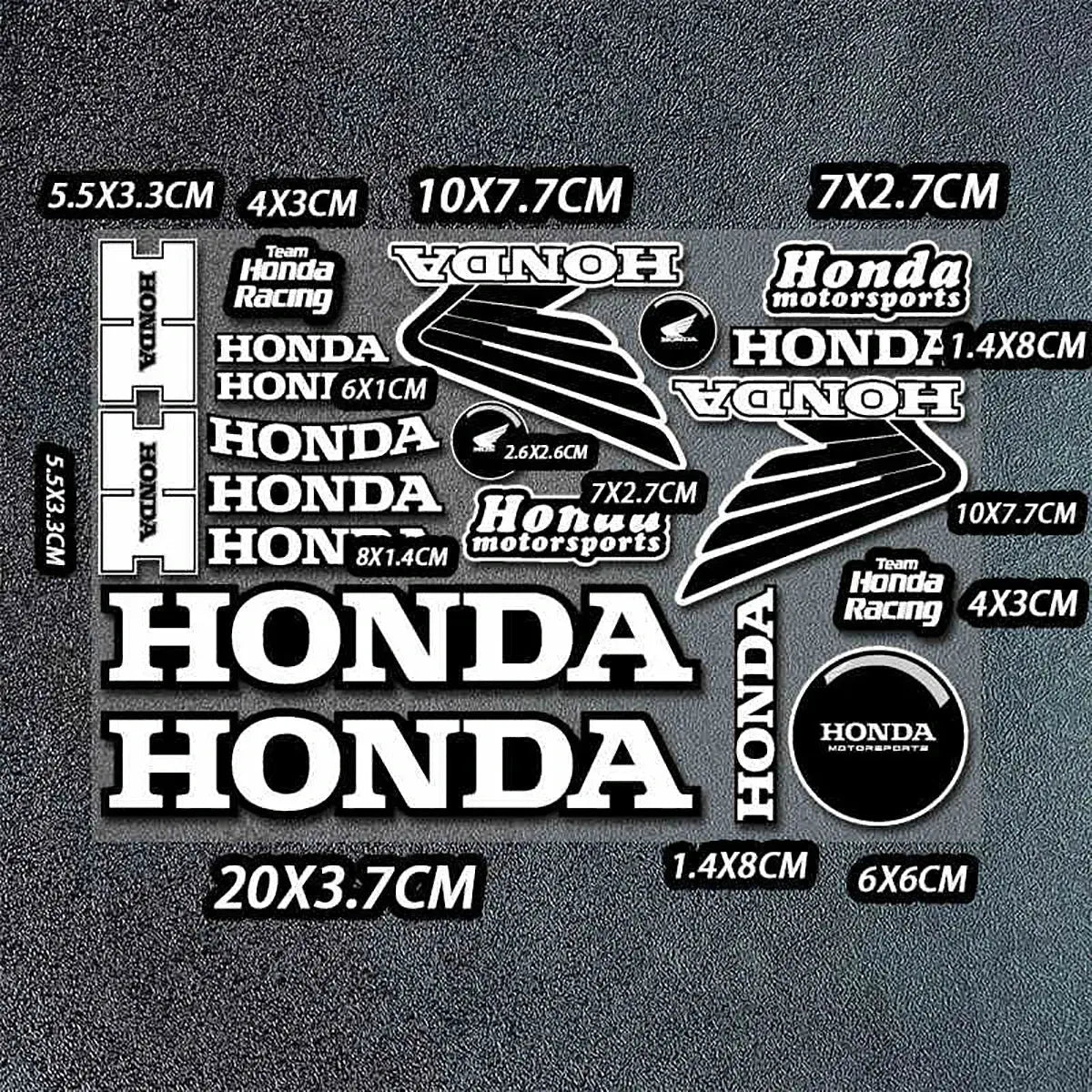 Honda Sticker Seti | HRC & Kanat Logo Paketi | Sticker Master - Sticker Master