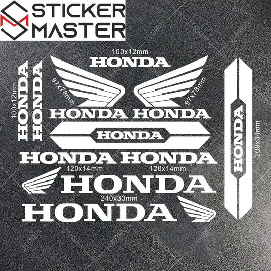 Sticker Master Honda Vinyl Motorcycle Tank & Helmet Sticker Set - Sticker Master