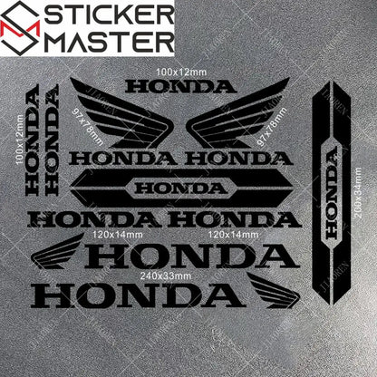Sticker Master Honda Vinyl Motorcycle Tank & Helmet Sticker Set - Sticker Master