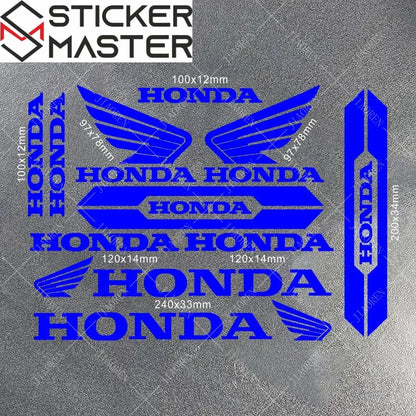Sticker Master Honda Vinyl Motorcycle Tank & Helmet Sticker Set - Sticker Master