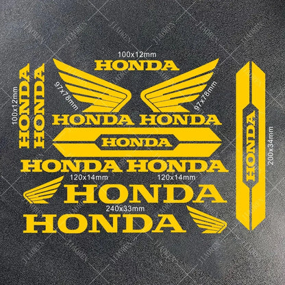 Sticker Master Honda Vinyl Motorcycle Tank & Helmet Sticker Set - Sticker Master