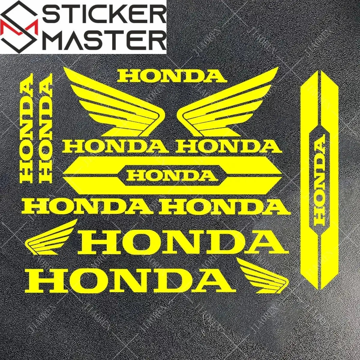 Sticker Master Honda Vinyl Motorcycle Tank & Helmet Sticker Set - Sticker Master