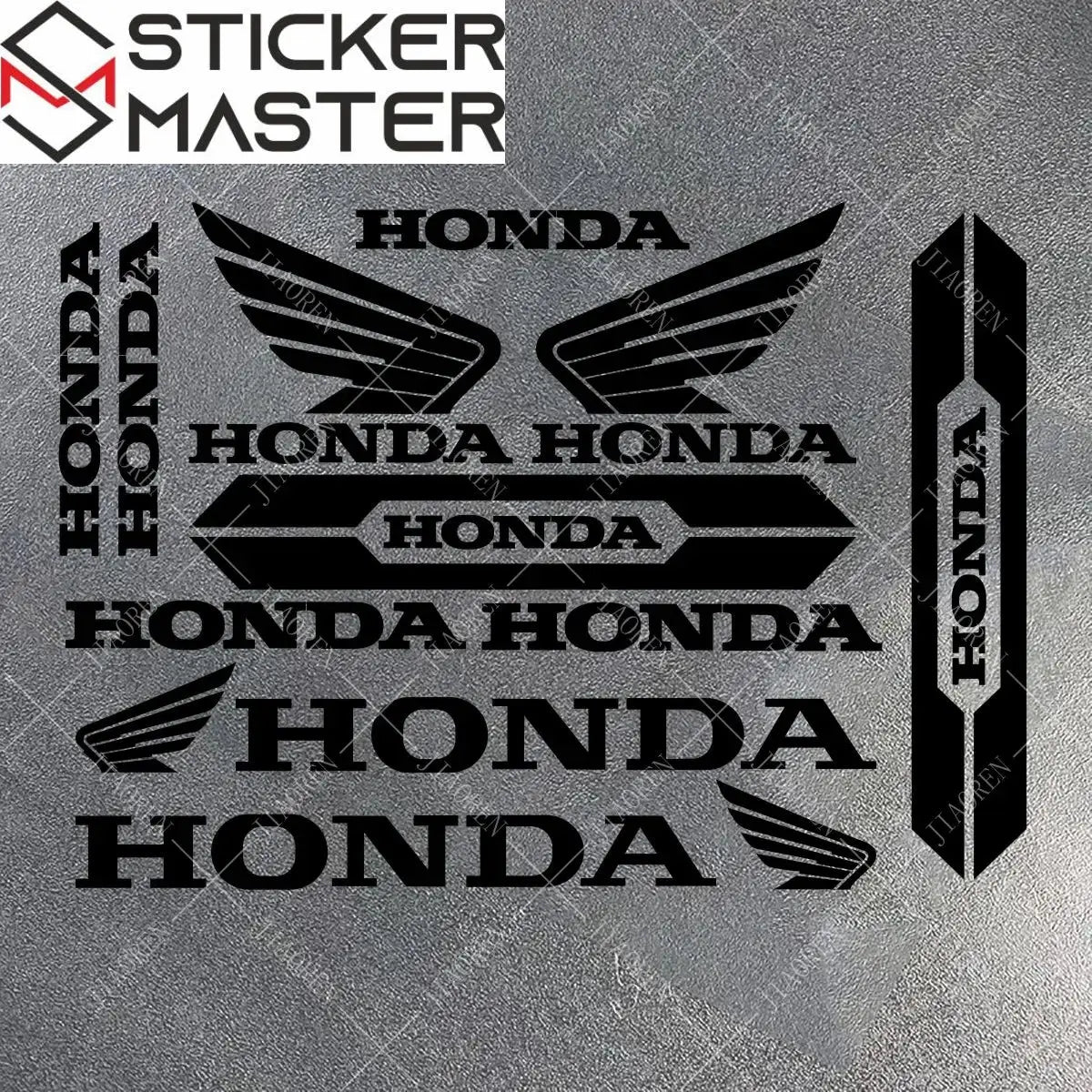 Sticker Master Honda Vinyl Motorcycle Tank & Helmet Sticker Set - Sticker Master