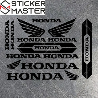 Sticker Master Honda Vinyl Motorcycle Tank & Helmet Sticker Set - Sticker Master