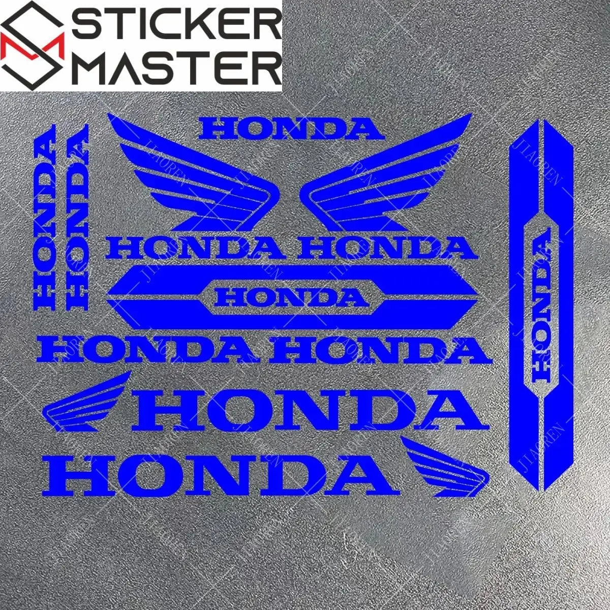Sticker Master Honda Vinyl Motorcycle Tank & Helmet Sticker Set - Sticker Master
