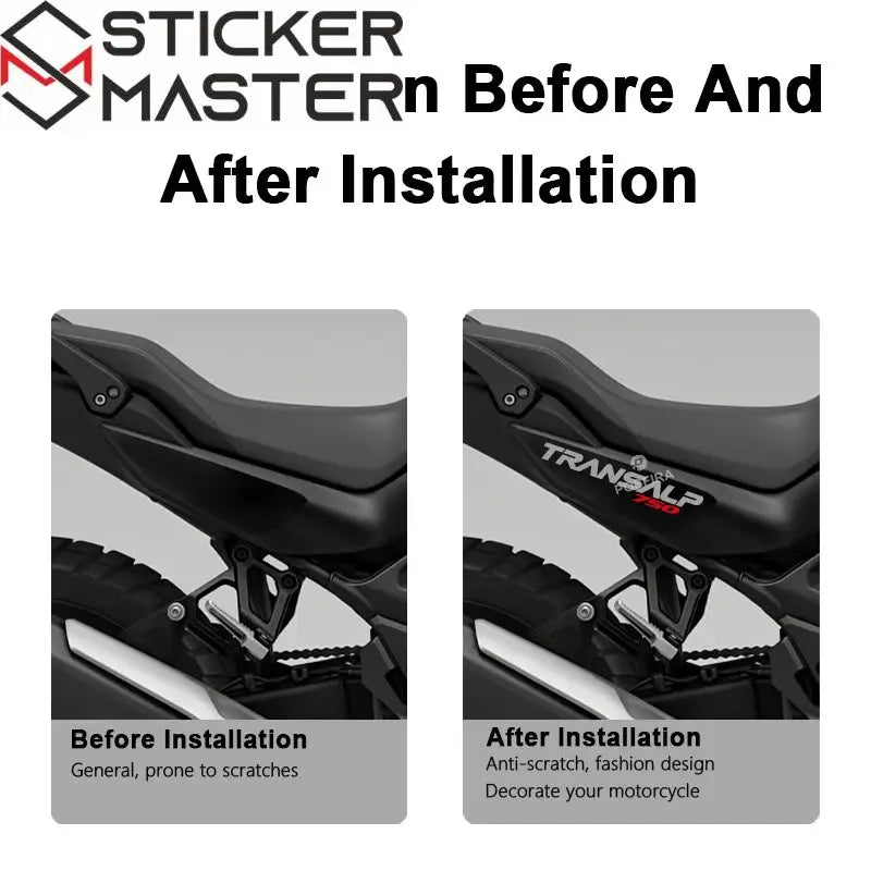 Honda Transalp Sticker | XL750 Arka Kuyruk Grenaj Decal Seti (2026) Sticker Master