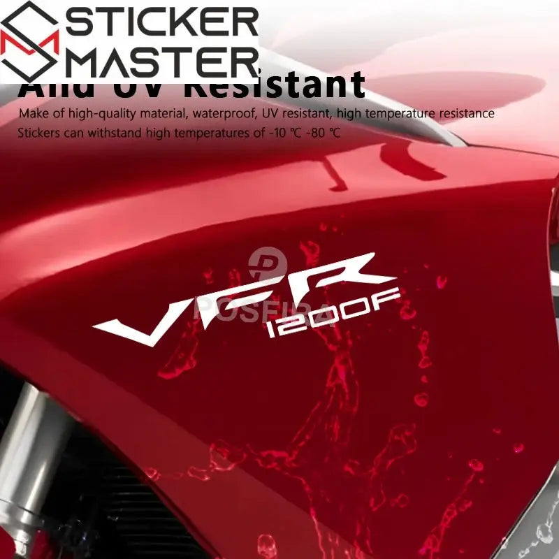 Honda VFR 1200F Sticker Seti | 2010-2016 Yan Grenaj Logosu (2 Adet) - Sticker Master