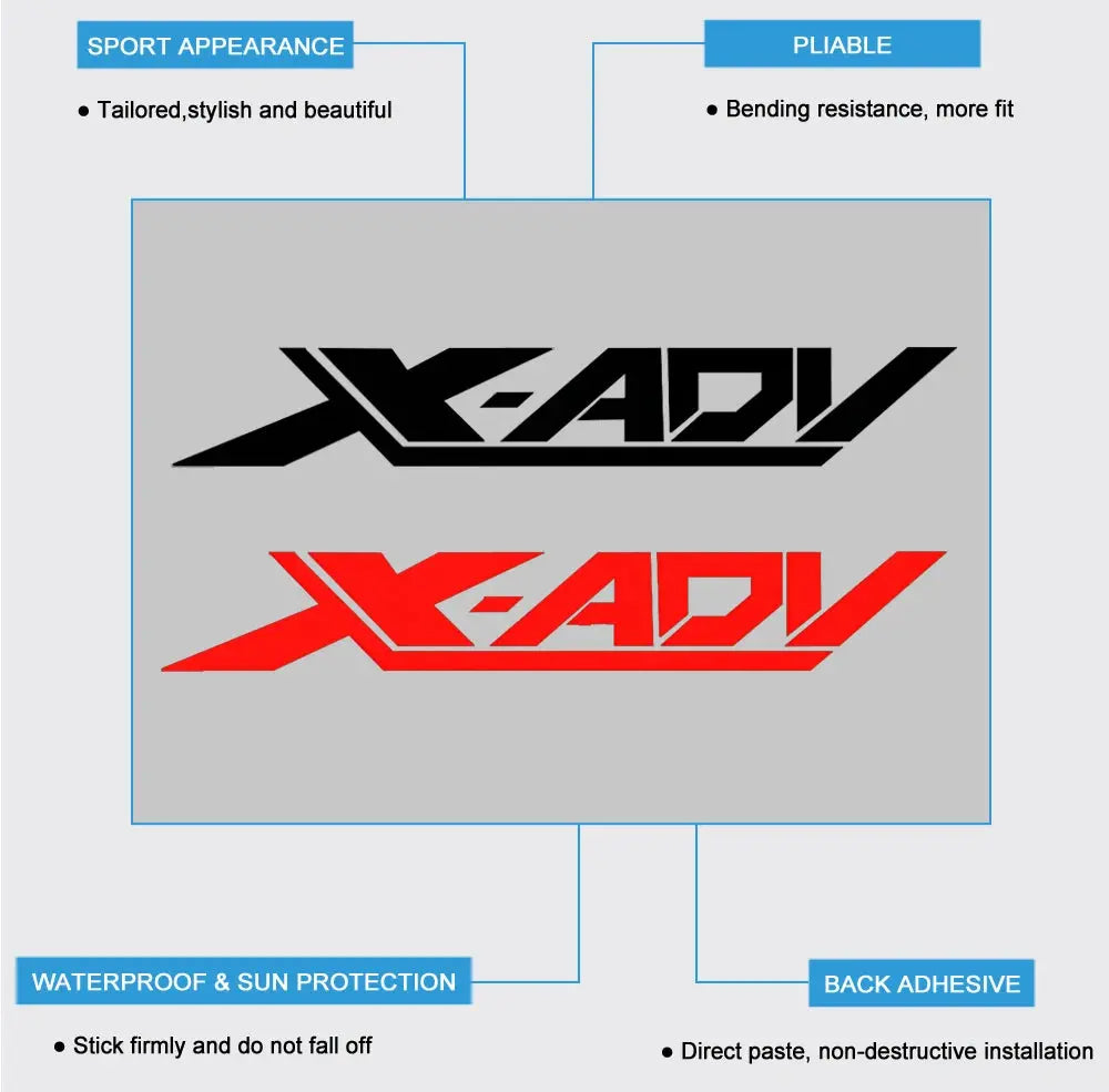 Honda X-ADV 750 Sticker Seti | Yan Grenaj Logosu 20cm (Her Renk) Sticker Master