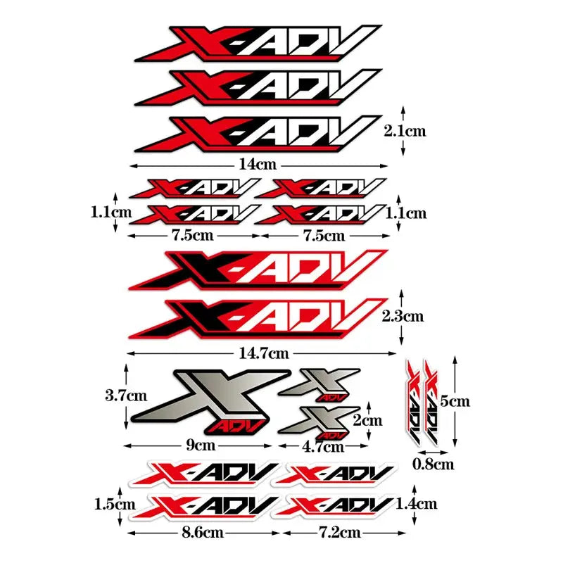Honda X-ADV Sticker Seti | Ön Grenaj Logosu (750 / 350 / 150 Uyumlu) - Sticker Master