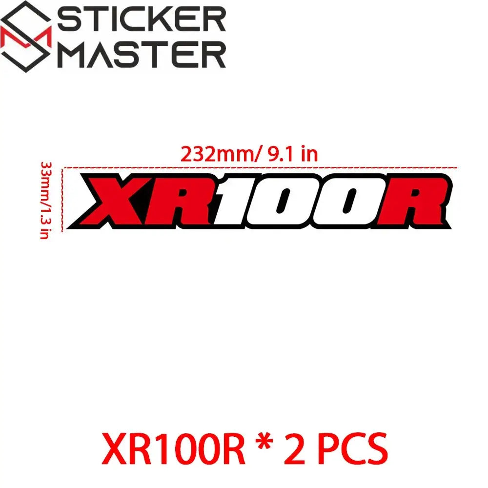Honda XR Sticker | XR 600R 650R 400R 250R Arka Maşa Decal Seti (21-23 cm) Sticker Master