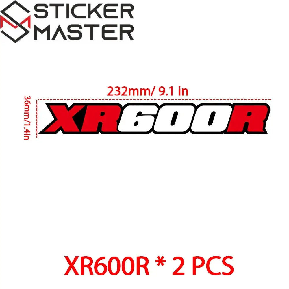Honda XR Sticker | XR 600R 650R 400R 250R Arka Maşa Decal Seti (21-23 cm) Sticker Master