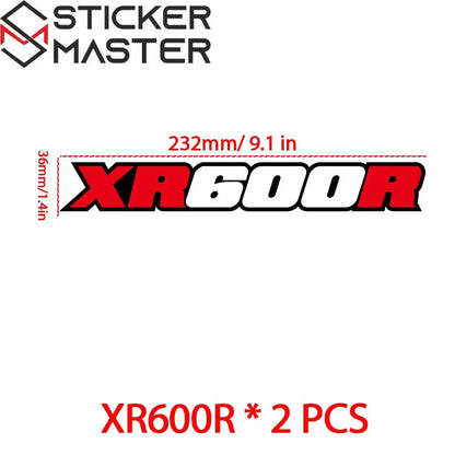 Honda XR Sticker | XR 600R 650R 400R 250R Arka Maşa Decal Seti (21-23 cm) Sticker Master