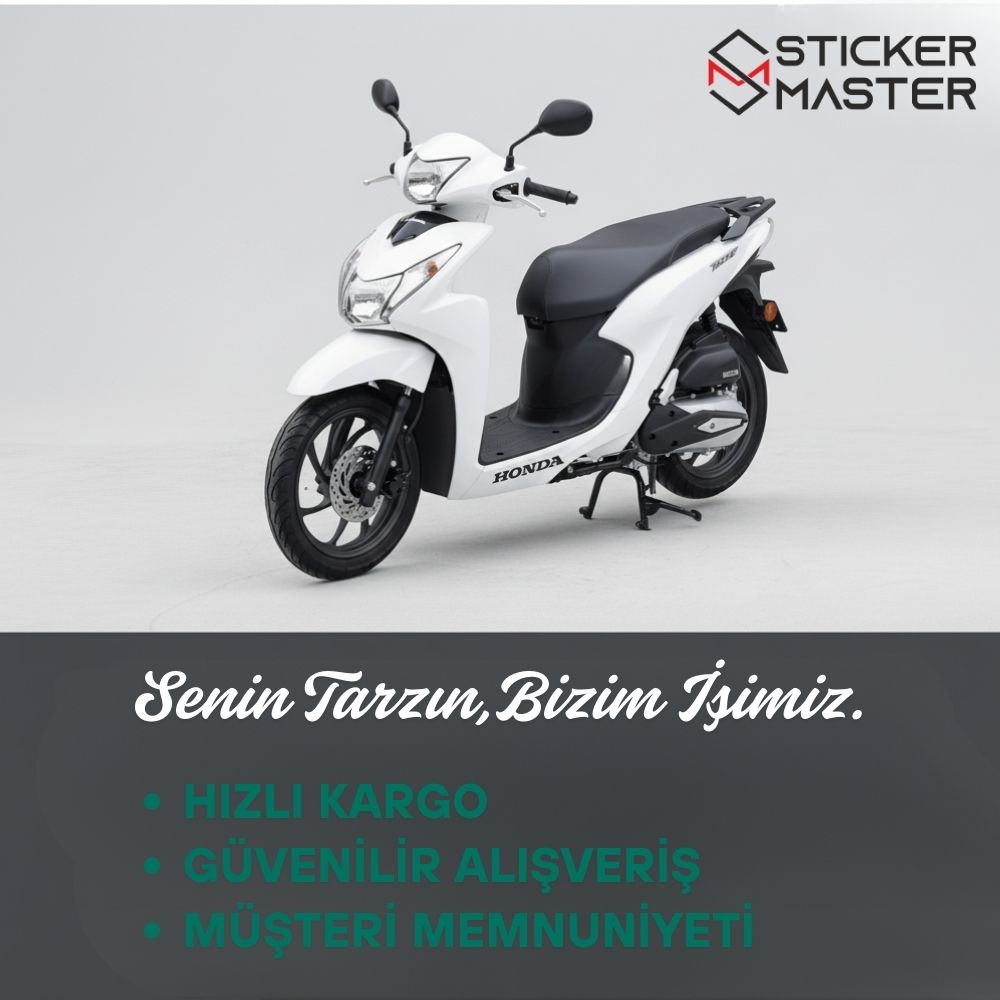 Sticker Master Dio Honda Sticker Set Motor Çıkartma Etiket 2 Adet Sağ ve Sol