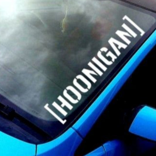 Sticker Master Hoonigan Oto Sticker Motor, Kask, Laptop, Araba, Oto Araç İçin Dayanıklı Etiket Decal 25 Cm