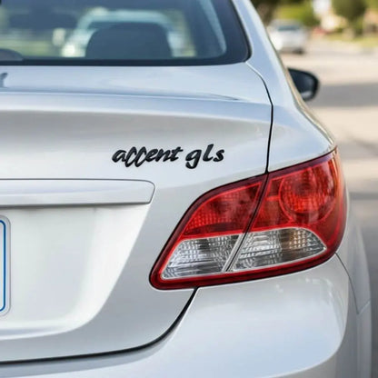 Hyundai Accent GLS Sticker | Arka Bagaj Yazı Etiketi | Sticker Master Sticker Master