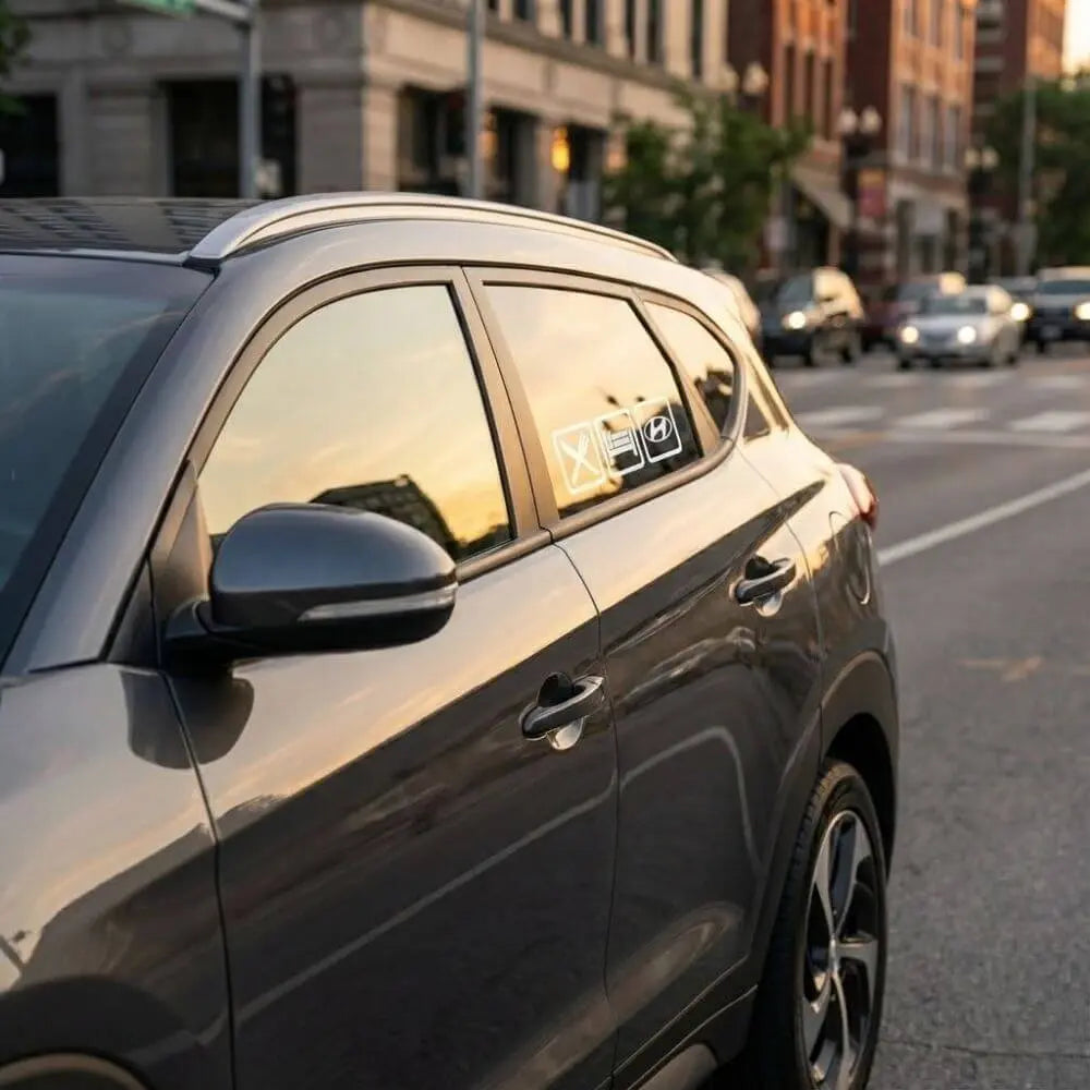 Hyundai Eat Sleep Sticker Oto ve Laptop Etiketi 12cm | Sticker Master - Sticker Master