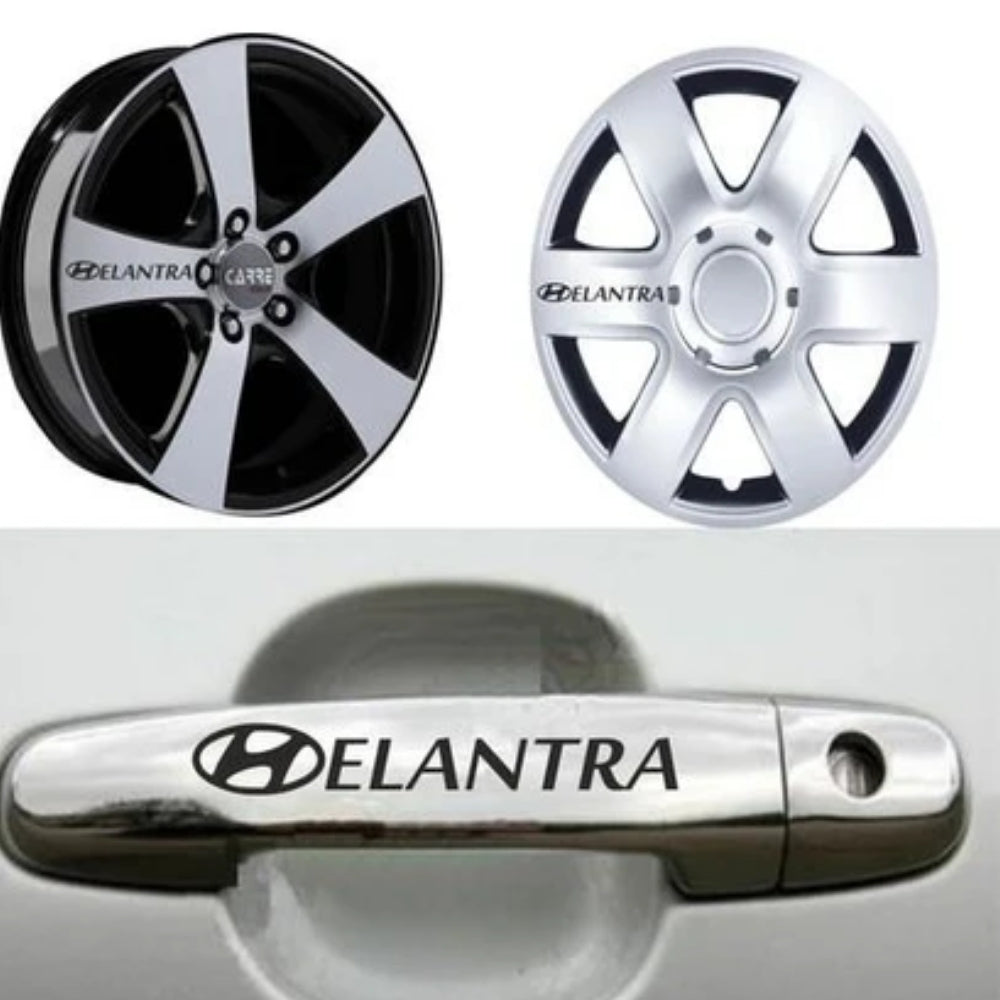 Sticker Master Hyundai Elantra Kapı Kolu ve Jant Sticker Seti – 10 Adet