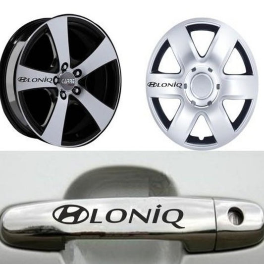 Sticker Master Hyundai Loniq Kapı Kolu ve Jant Sticker Seti – 10 Adet