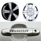 Sticker Master Hyundai Santa Fe Kapı Kolu ve Jant Sticker Seti – 10 Adet