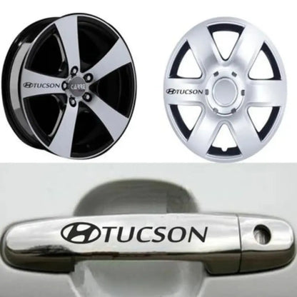 Sticker Master Hyundai Tucson Kapı Kolu ve Jant Sticker Seti – 10 Adet Sticker Master