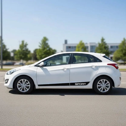 Hyundai Yan Şerit Sticker Sport Kapı Altı Seti | Sticker Master - Sticker Master