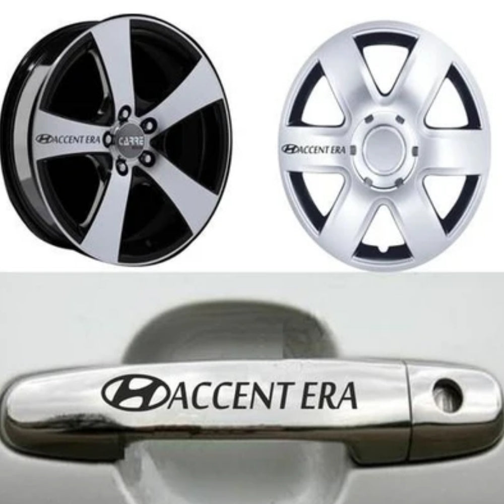Sticker Master Hyundai Accent Era Kapı Kolu ve Jant Sticker Seti – 10 Adet