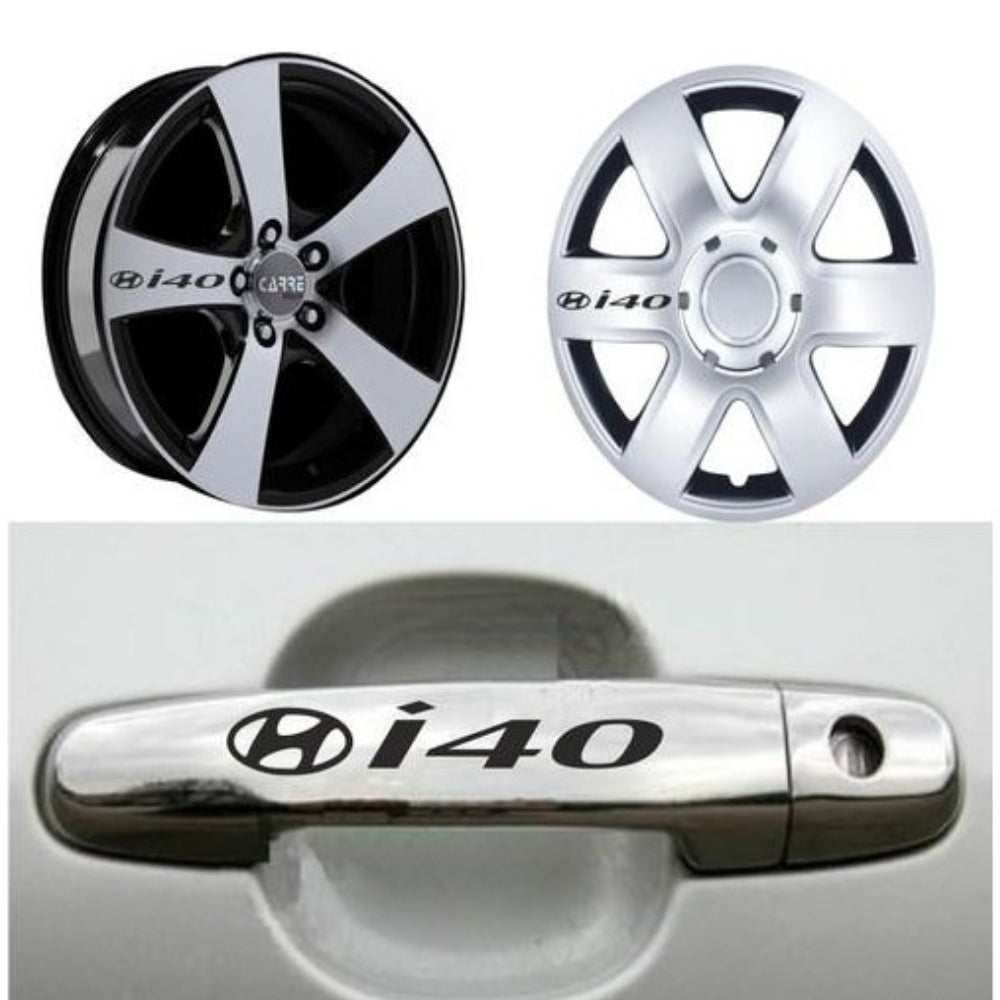 Sticker Master Hyundai i40 Kapı Kolu ve Jant Sticker Seti – 10 Adet