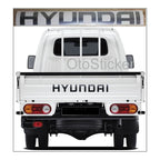 Sticker Master Hyundai H100 Arka Kapak Sticker – Kamyonet & Minibüs Uyumlu Yazı Etiketi