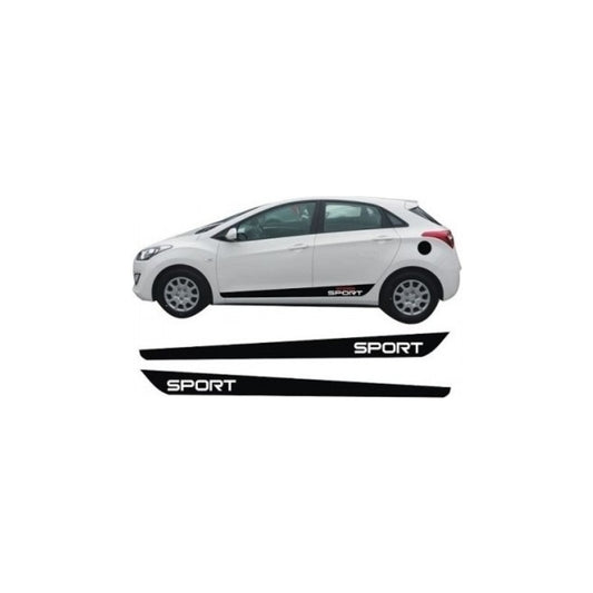 Sticker Master Hyundai Yan Şerit Sticker – 2 Adet Sağ ve Sol Gövde Sport Şerit Etiket