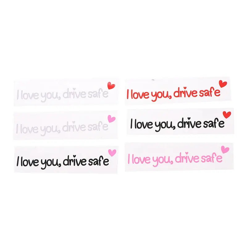 I Love You Drive Safe Sticker Dikiz Aynası Yazısı | Sticker Master - Sticker Master