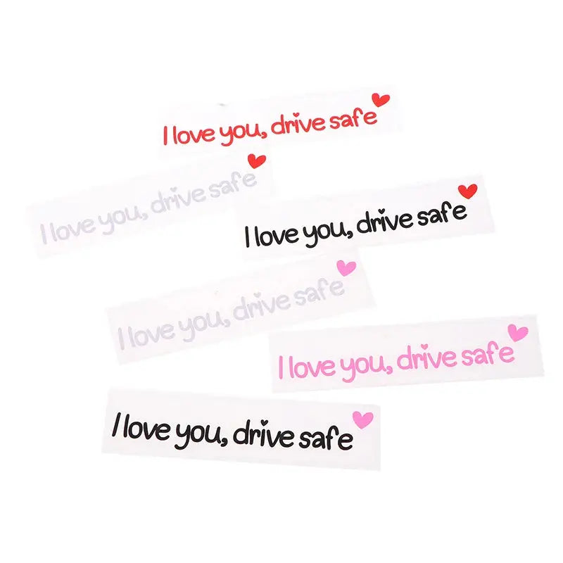 I Love You Drive Safe Sticker Dikiz Aynası Yazısı | Sticker Master - Sticker Master