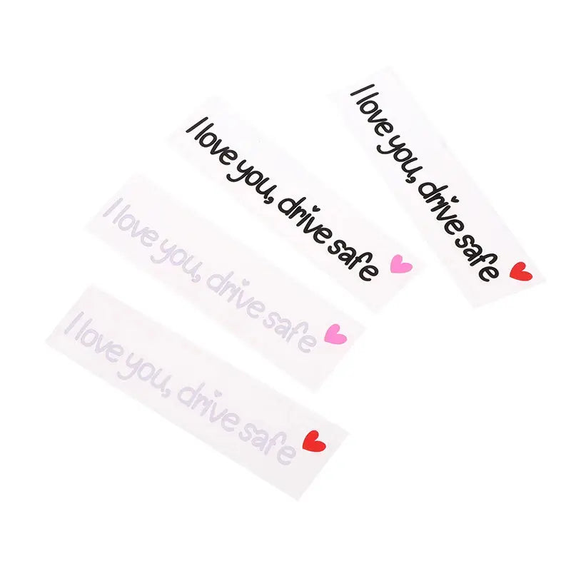 I Love You Drive Safe Sticker Dikiz Aynası Yazısı | Sticker Master - Sticker Master
