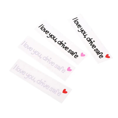 I Love You Drive Safe Sticker Dikiz Aynası Yazısı | Sticker Master - Sticker Master