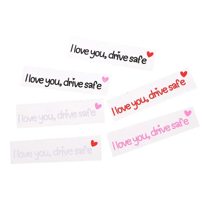 I Love You Drive Safe Sticker Dikiz Aynası Yazısı | Sticker Master - Sticker Master