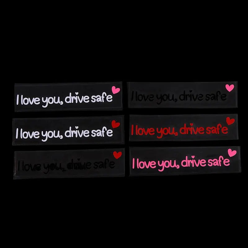 I Love You Drive Safe Sticker Dikiz Aynası Yazısı | Sticker Master - Sticker Master