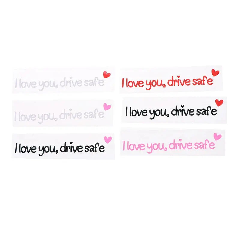 I Love You Drive Safe Sticker Dikiz Aynası Yazısı | Sticker Master - Sticker Master