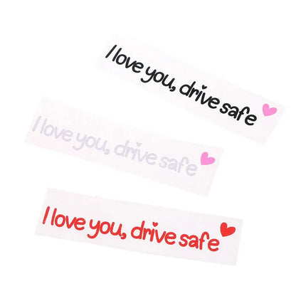 I Love You Drive Safe Sticker Dikiz Aynası Yazısı | Sticker Master - Sticker Master
