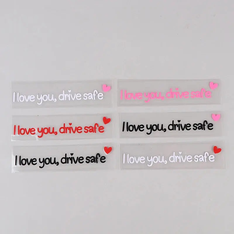 I Love You Drive Safe Sticker Dikiz Aynası Yazısı | Sticker Master - Sticker Master