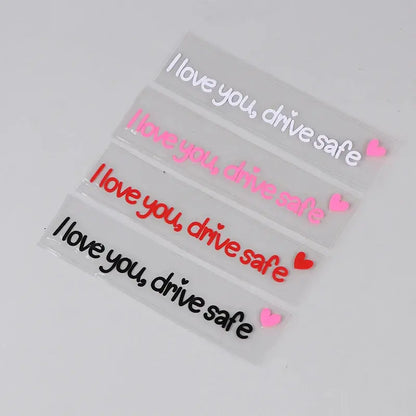 I Love You Drive Safe Sticker Dikiz Aynası Yazısı | Sticker Master - Sticker Master